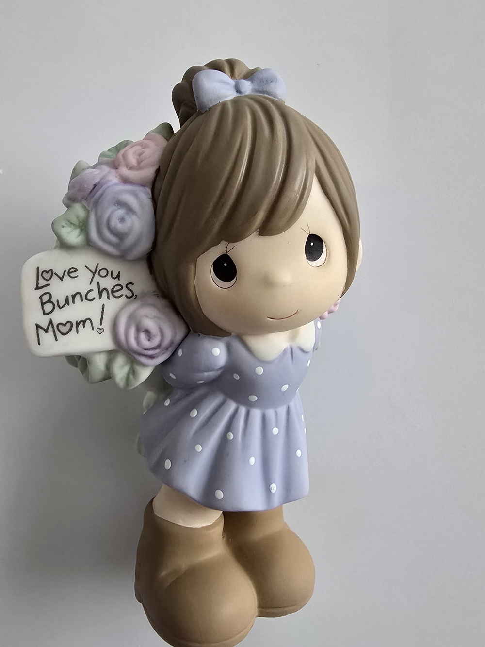 Precious Moments "Love You Bunches, Mom!" Porcelain Bisque Figurine #183004